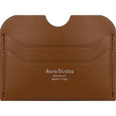 Acne Studios Camel Brown Elma Large Leather Card Holder 1