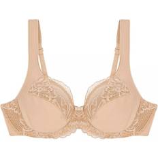 Triumph Modern Lace Cotton Underwired Bra - Neutral Beige