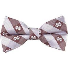 Polyester Bow Ties Eagles Wings Mississippi State Bulldogs Check Bow Tie