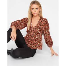 Petite Printed Tea Blouse