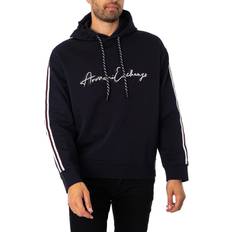 Armani Exchange Striped sleeves Signature Hoodie