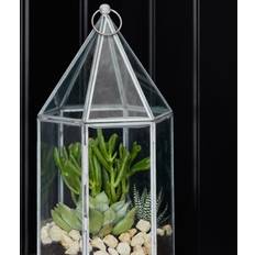 Ivyline Glasshouse Terrarium Galvanised, H36cm W18cm