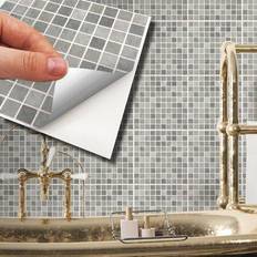 Walplus 36" PVC Peel & Stick Mosaic tile Vinyl/PVC in 5.91 H 5.91 W 0.01 D in Wayfair