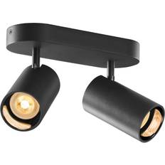 SLV Asto Tube Black Ceiling Flush Light 17cm