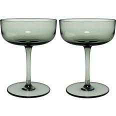 Green Champagne Glasses Villeroy & Boch Like coupe Champagne Glass