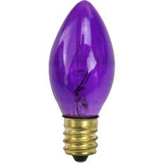 Northlight 25 Transparent C7 Purple Christmas Replacement Bulbs