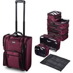 BYOOTIQUE Beet Red Rolling Train Case