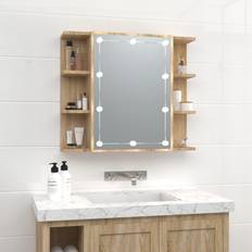 Lighting Bathroom Mirror Cabinets vidaXL Spejlskab sonoma-eg