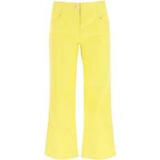 MSGM Faux-Nappa Bootcut Pants