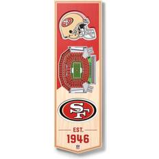 YouTheFan San Francisco 49ers 6'' x 19'' 3D StadiumView Banner