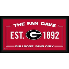 "Georgia Bulldogs Framed 10" x 20" Fan Cave Collage"