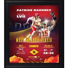 Fanatics Patrick Mahomes Kansas City Chiefs Framed 15" x 17" Super Bowl LVII Champions MVP Collage with Piece of Game-Used Football