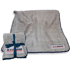 NCAA Frosty Fleece Sherpa Throw- Illinois