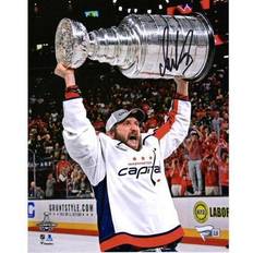 Alexander Ovechkin Washington Capitals Autographed x 2018 Stanley Cup Champions Raising Cup Photograph