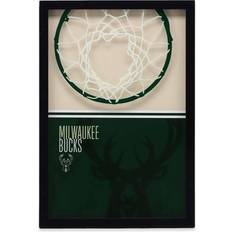 Open Road Brands NBA Milwaukee Bucks Print-On Glass Wall Sign