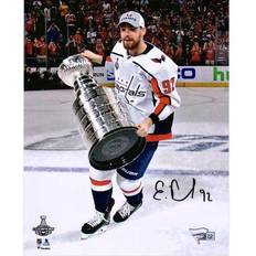 Evgeny Kuznetsov Washington Capitals Autographed x 2018 Stanley Cup Champions Raising Cup Photograph