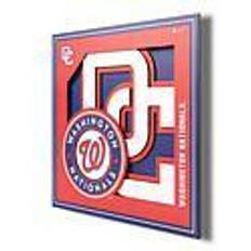 YouTheFan Washington Nationals 12'' x 3D Logo Wall Art