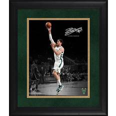 Brook Lopez Milwaukee Bucks Facsimile Signature Framed x Spotlight Photograph