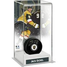 Jack Eichel Vegas Golden Knights Autographed Puck with Deluxe Tall Hockey Case