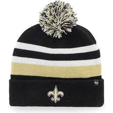 '47 Men's Black New Orleans Saints State Line Cuffed Knit Hat with Pom