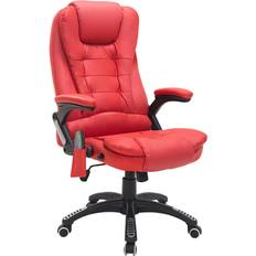 Black Office Chairs Homcom Executive Red Office Chair 121cm