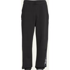 Moncler S Trousers Moncler Logo Ribbon Trackpants Black