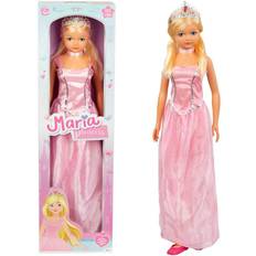 Colorbaby 43993 Große Puppe, Höhe 105 cm, Prinzessin, Spielzeug für Jungen und Mädchen 3 Jahre, zum Frisieren, Gelenke, Schuhe, Krone