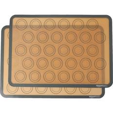 Amazon Basics Silicone, Non-Stick, Food Safe Pack 2 Baking Mat