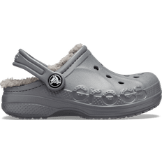 Crocs Kid's Baya Lined Clog - Charcoal