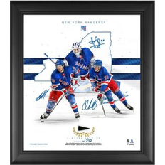 New York Rangers Framed 15" x 17" Franchise Foundations Collage with Piece of Game Used Puck Limited Edition 212