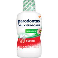 Parodontax mouthwash herbal twist fresh taste daily plaque 500ml