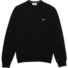 Lacoste Crew Neck Cotton Sweater Men - Black