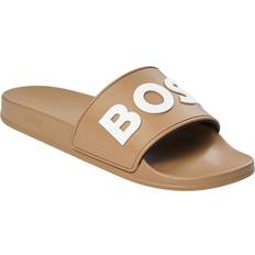 Beige - Women Slides Hugo Boss Kirk_Slid_Rblg Dam Badsandaler