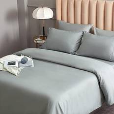 Breathable & Cooling Bed Linen White, Grey, Blue (259.1x228.6cm)