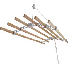 MonsterShop White 6 Lath Clothes Airer 1.8m wilko