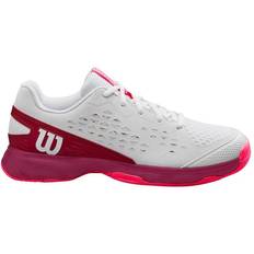 Wilson Padel Sport Shoes Wilson Rush Pro Jr Sneaker, White/Beet Red/Diva Pink