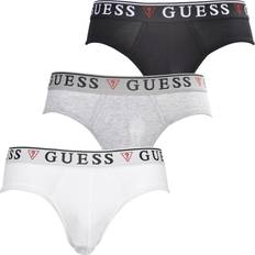 Guess Men's Underwear Guess 3-Pack Classic Logo Briefs, Black/White/Grey