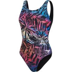 Speedo Women's Placement U-Back Swimsuit - Black/Red