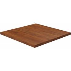 Brown Table Tops vidaXL brown, Solid Wood Oak Square Table Top