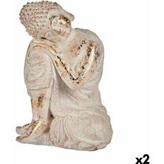 Ibergarden havefigur Buddha Polyesterharpisk 23 Dekorationsfigur