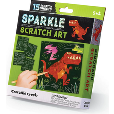 Crocodile Creek Sparkle Scratch Art Dinosaurer