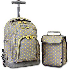 J World New York Lollipop Rolling Backpack