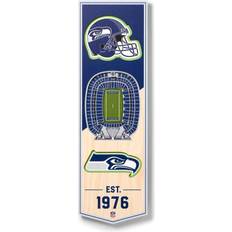 YouTheFan Seattle Seahawks 6'' x 19'' 3D StadiumView Banner