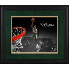 Bobby Portis Milwaukee Bucks Facsimile Signature Framed x Spotlight Photograph