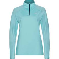 Turquoise - Women Base Layers Odlo Essential Ceramiwarm Half Zip T-shirt Green Woman