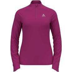 Odlo Women's Carve Light Zip Longsleeve - Festival Fuchsia