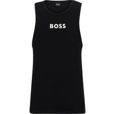 Hugo Boss Tank Tops Hugo Boss Unterhemd aus elastischer Bio-Baumwolle mit Logo-Print