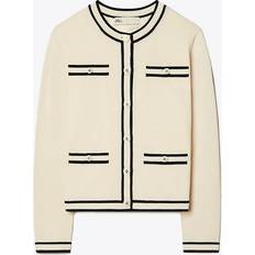 Tory Burch Kendra wool cardigan white