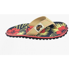 Men - Multicoloured Flip-Flops Gumbies Islander - Denim Hibiscus