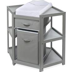 Badger Basket Diaper Corner Baby Changing Table